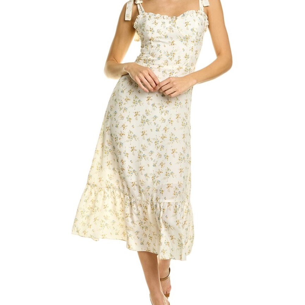 Floral Maxi Dress in Cream